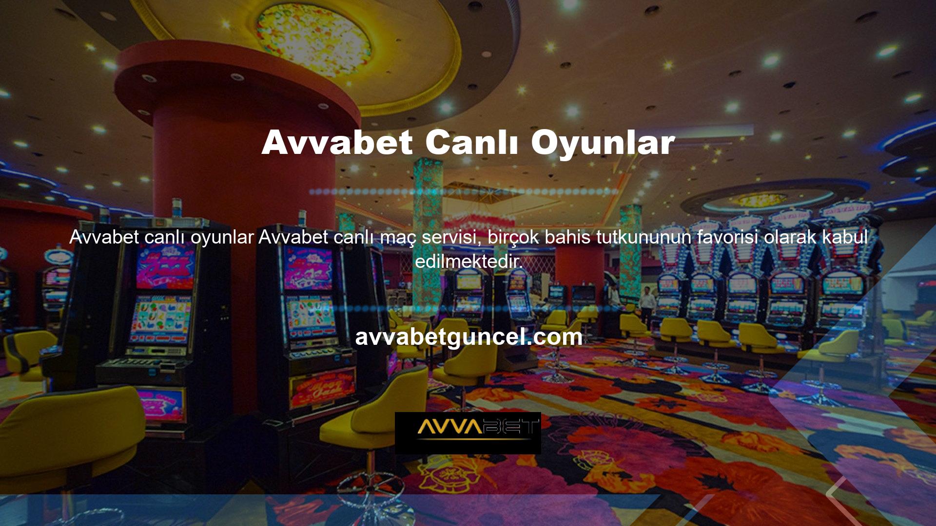 Spor ve casino oyunlarının birçok kategorisinin yanı sıra Avvabet bahis sitesinin canlı maç özelliği de bahis tutkunları tarafından kullanılmaktadır