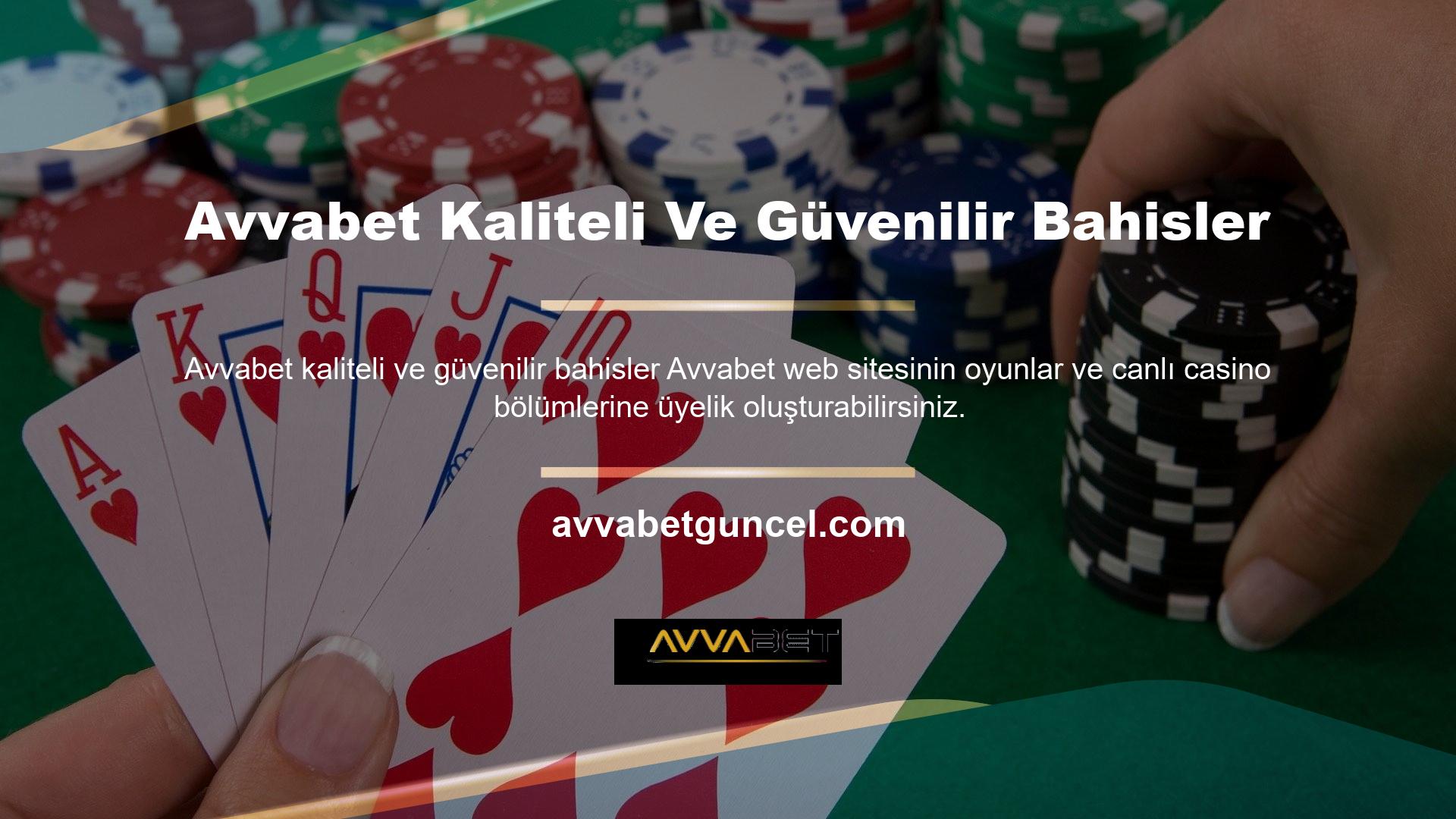 Avvabet oyun sitesi şu anda dünyanın birçok ülkesinde faaliyet göstermektedir ve önde gelen premium ve önemli oyun sitelerinden biri olarak Türkiye’nin önemli oyun pazarına girmiştir